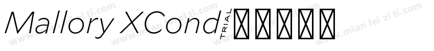 Mallory XCond字体转换